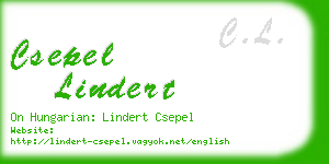csepel lindert business card
